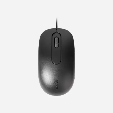 Rapoo N200 Wired Mouse - Black