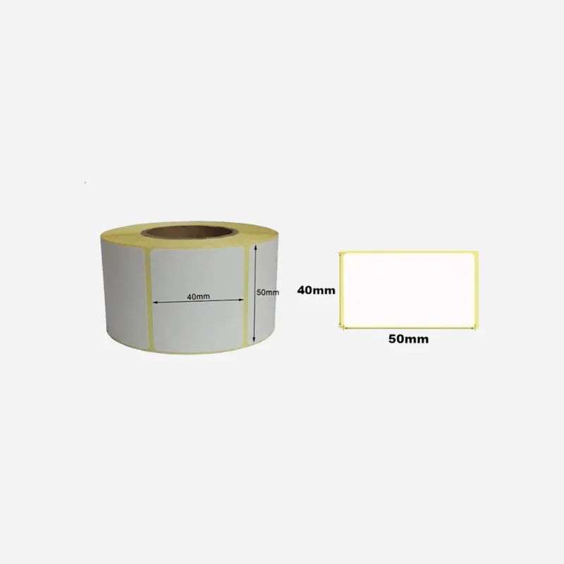 BCS Thermal Barcode Roll 400 Ticket 50x40mm
