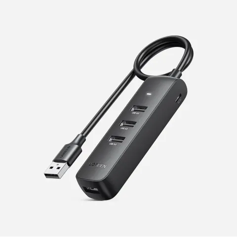 UGREEN 80657 Hub-USB-A 3.0 To 4 Port USB-A 3.0 Hub 1m Black