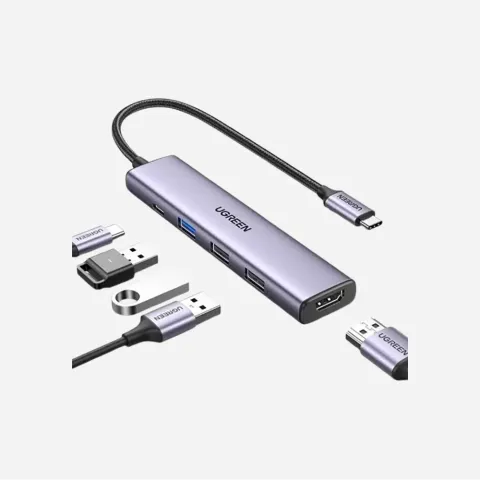 UGREEN 15495 USB-C To HDMI+1xUSB3.0 A+2xUSB2.0 A+PD-5 in 1
