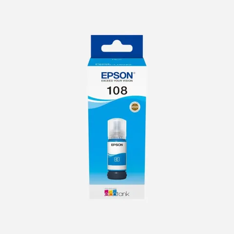 EPSON 108 EcoTank Cyan ink bottle 70 ml