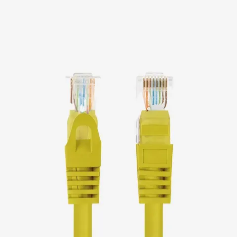 ProLink UNSHIELDED CAT6A PATCH CORD W/ T568B WIRING 0.5M LSZH Yellow