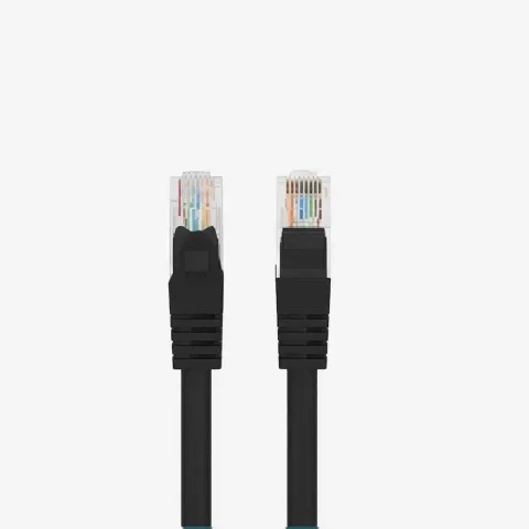 ProLink UNSHIELDED CAT6A PATCH CORD W/ T568B WIRING 0.5M LSZH Black