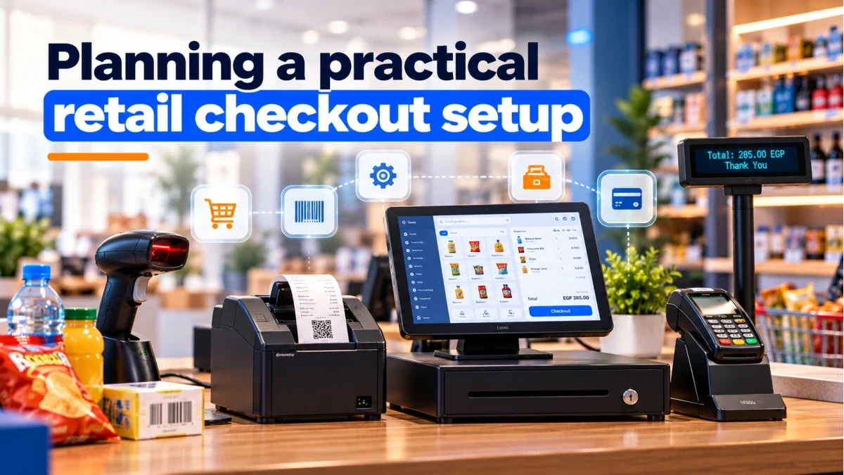Planning a practical retail checkout setup
